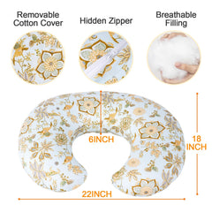 x-vesolje Baby Nursing Pillow side view demonstrates ergonomic support