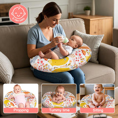 x-vesolje nursing pillow baby feeding position supports gentle neck alignment