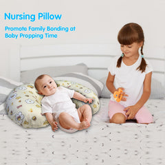 x-vesolje nursing pillow baby-feeding-surface provides stable, soothing support.