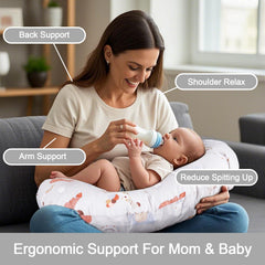 x-vesolje nursing pillow baby-feeding-surface provides stable support for comfortable latch