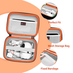 XANAD hard case for HelloBaby Monitor keeps cables organized and ready for travel.