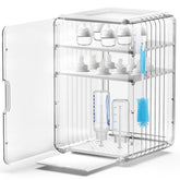 XANGNIER baby bottle organizer full counter view highlights space-saving design