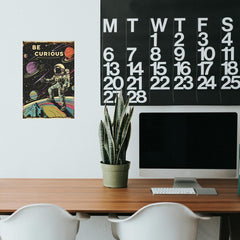 Xanovir Astronauts tin sign size 20x30 cm for compact display.