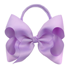 Xansema headbands light purple, side view, easy-to-wear elastic design for infants and toddlers.