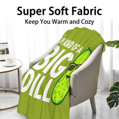 XaocNyx Pickle Blanket crib-40x50 folded for nursery gifting.