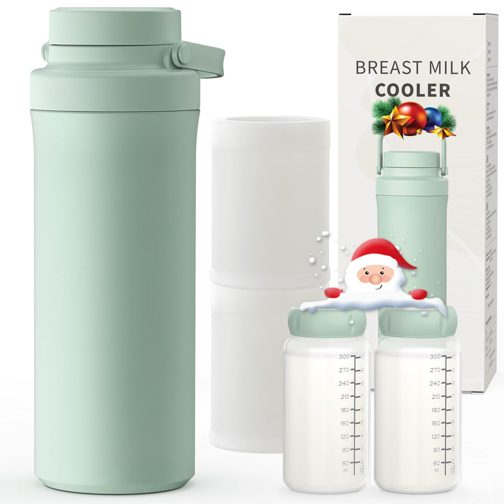 XAPROO breast milk cooler side view shows portable all-day cooling for busy moms