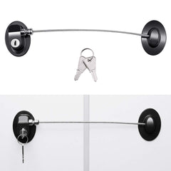 XccMe 2-pack refrigerator locks with keys for easy child safety