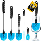 XENNRY bottle brush long handle cleans hard-to-reach bottle mouths