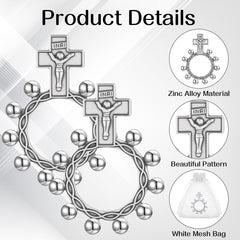 XEQWZVFR Miraculous Medal design close-up on finger rosary ring