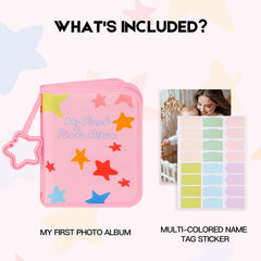 Xfveiwoo album interior showing 21 4x6 photo slots for easy organization