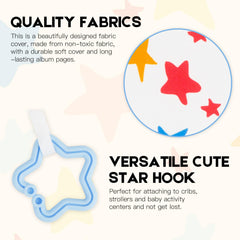 Xfveiwoo Baby's album star hook ready for cot or pram attachment.