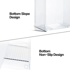 XGKHOM breastmilk storage organizer adhesive-back shows versatile installation without residue.