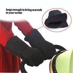XGOPTS pushchair mittens snap to the handle for easy on/off in minutes.