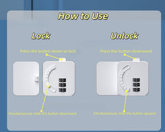 XHTTFDC adhesive-backed installation simplifies setup on cabinets or fridges.