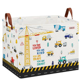 XHWZOF construction toy storage basket open shows roomy capacity for organized play.