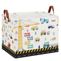 XHWZOF construction toy storage basket open shows roomy capacity for organized play.