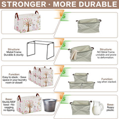 XHWZOF Jungle Theme Baby Girl Basket MDF-bottom adds sturdy load handling.