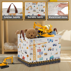 XHWZOF leather-handle basket features sturdy metal frame.