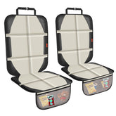 XHYANG car seat protector 2-pack beige provides full-seat coverage and spill protection.