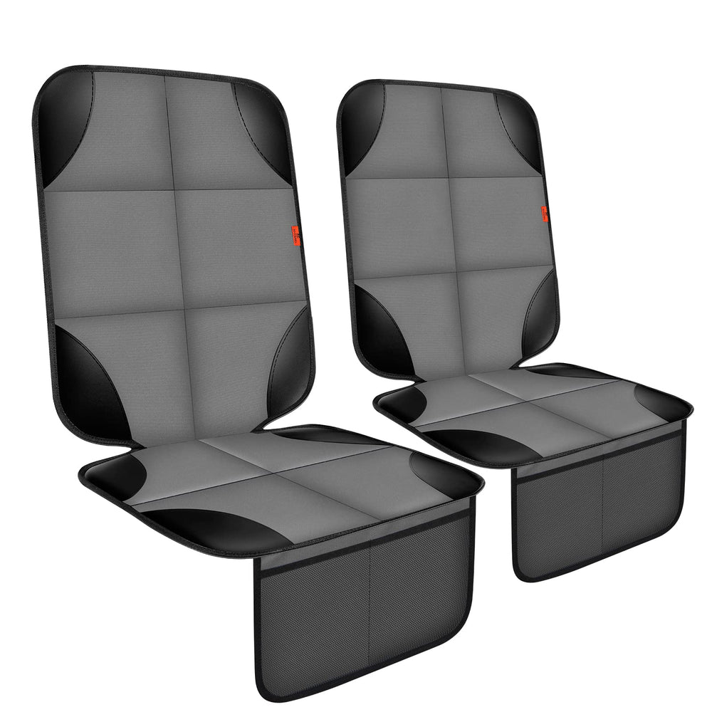 XHYANG car seat protector gray with non-slip backing protects upholstery from spills