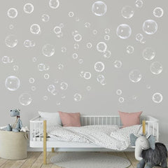 XIAOMAN transparent bubble wall decal undersea backdrop for mermaid party decor