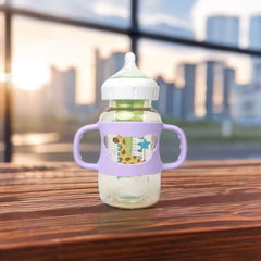 XIFEILOL easy-grip handles on bottle promote independent sipping.