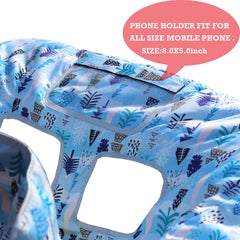 XiOiOiX anti-slip bottom blue helps keep the cover and baby securely in place.