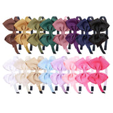 XIMA 16Piece bow headband collection in vibrant colors for daily outfits.