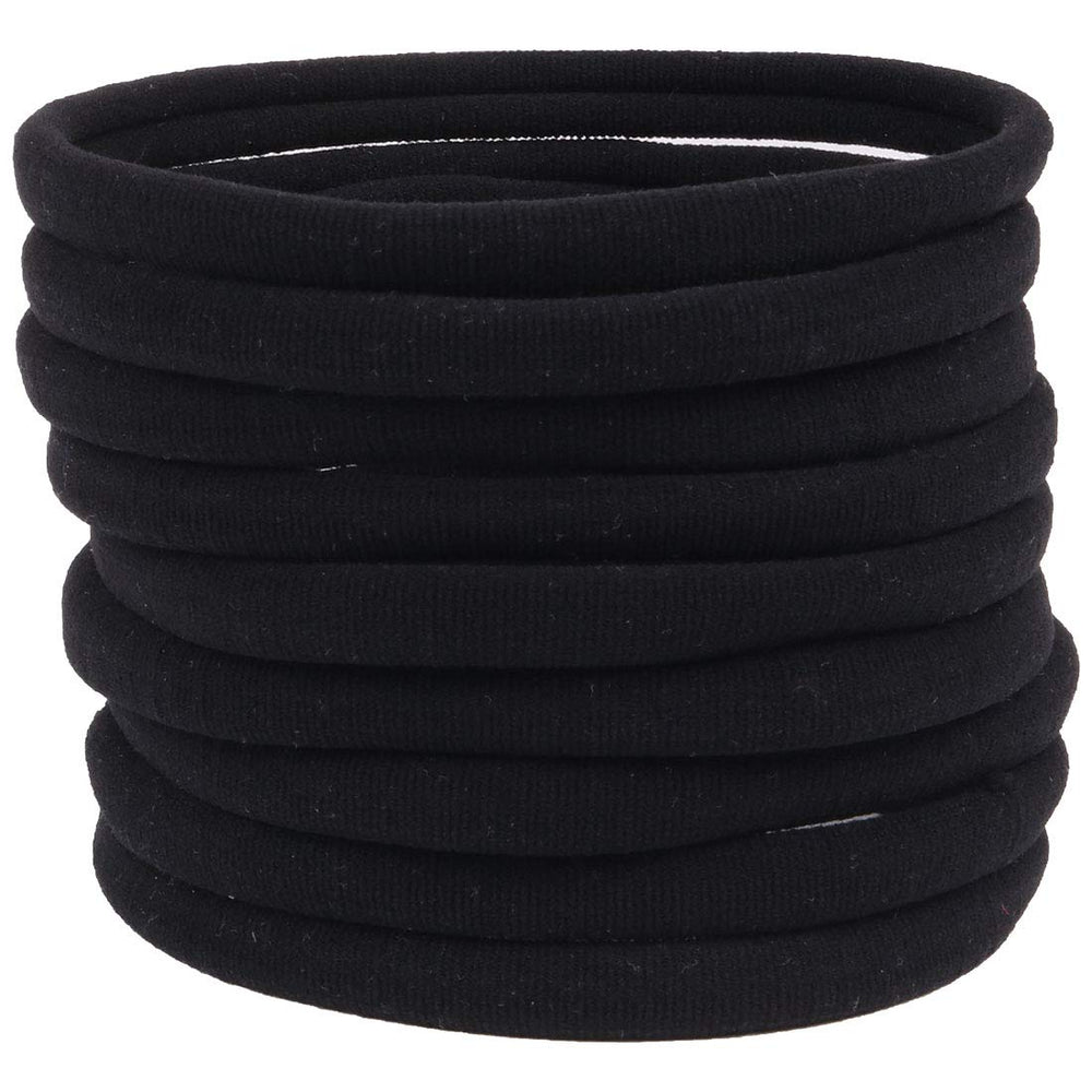 XIMA black DIY headbands close-up shows soft nylon texture for newborn comfort