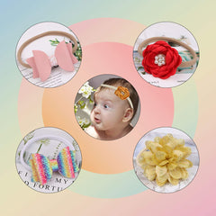 XIMA elastic headbands stretch from infants to adults for a versatile fit
