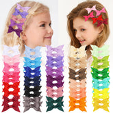 XIMA mini hair bows clip for baby girls in 2.7 inches, secure grip for active toddlers.