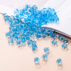XINHUIDALSQ blue mini acrylic pacifiers as necklace accents for favors