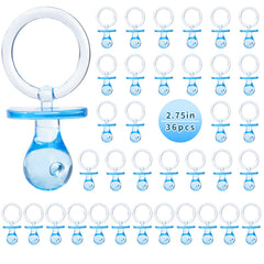 XINHUIDALSQ blue pacifiers for baby shower 36-count elevate table decor for gifting moments.