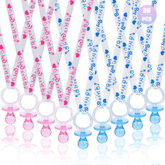 XINHUIDALSQ pacifier necklace blue set, cute acrylic charms for party favors.