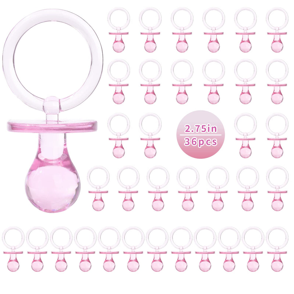 XINHUIDALSQ pacifiers pink 36pcs decor, ideal for festive baby shower table scatter