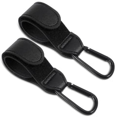 Xinjoduz stroller hook clip-on-handle securely attaches for hands-free shopping and errands.