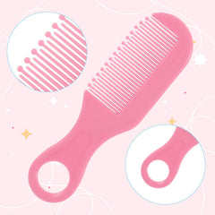 Xinjoduz pink comb with soft bristles for everyday grooming.