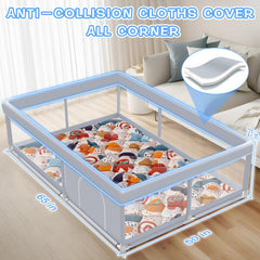 XVISHX playpen 360-vision design lets you monitor from any room.