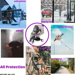 xixikiss waterproof windproof snowproof stroller cover shields against rain and wind