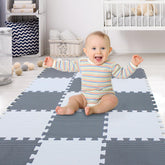 XMTMMD soft non-toxic foam baby play mat tiles 01 cushioned interlocking surface for safe crawling