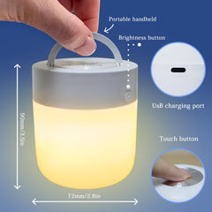 XOIDMIVCN night light top touch control for quick power and dimming