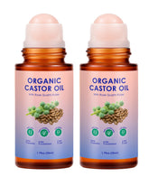 XPDGVS castor oil roll-on bottle for easy on-the-go application