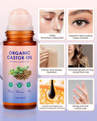 XPDGVS rose quartz roller used with castor oil for smooth absorption