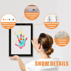 XQC handprint kit keepsake detail showing protective boards