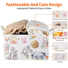 X-SIGA Bear Storage Basket used for laundry and clothing storage in a nursery.