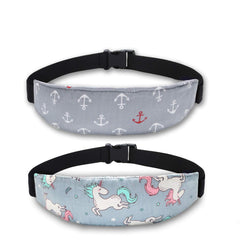 Xthuge baby carseat head support in soft cotton for nap-time comfort