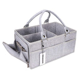 XUANGUO baby diaper caddy with handle grey keeps nursery essentials organized and within reach