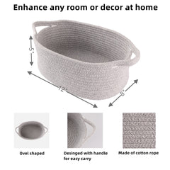 XUANGUO cotton rope basket for baby items provides versatile nursery organization and gentle storage
