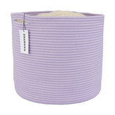 XUANGUO cotton rope basket for nursery round organizes baby essentials with soft storage.