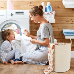 XUANGUO rope blanket storage basket ready to organize living spaces.